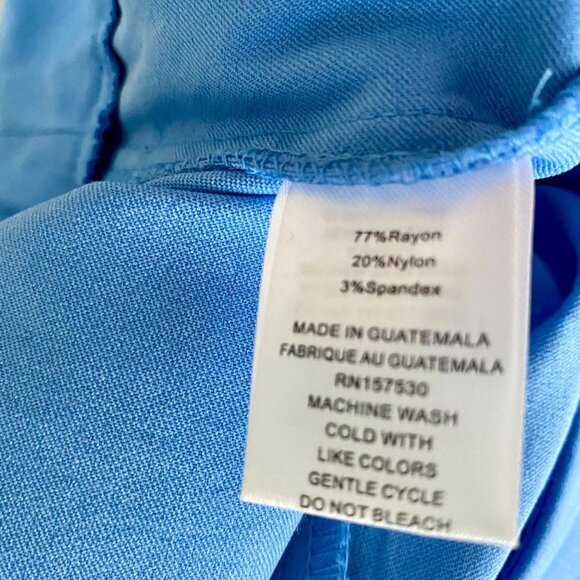 Fit Sight Blue Pull On Capris Pants with Pockets Women's Medium NEW - Picture 8 of 8